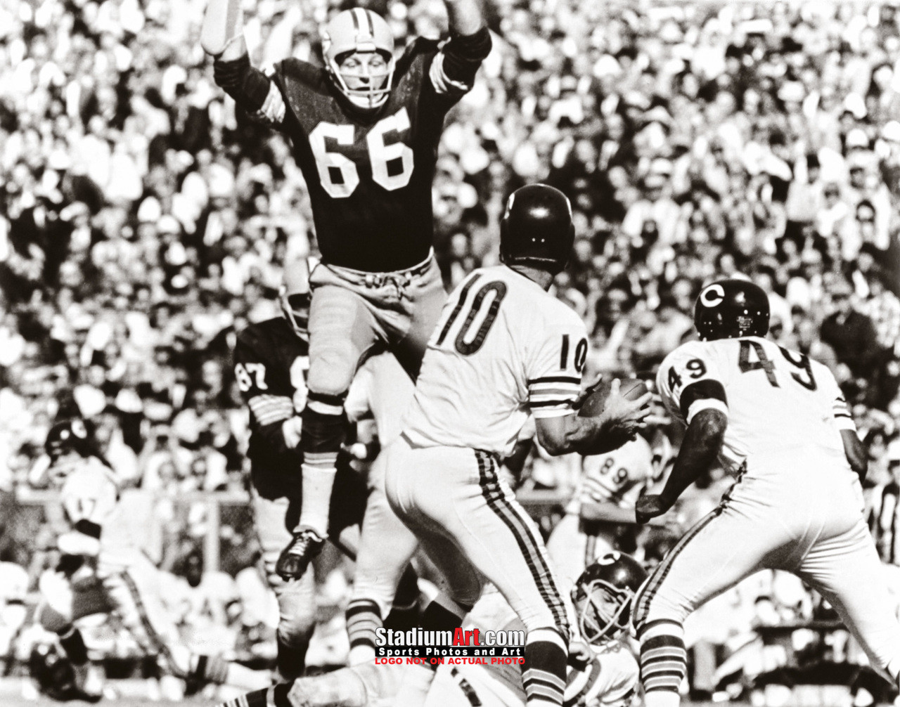 Green Bay Packers Ray Nitschke Football 8x10 to 48x36 Photo 53