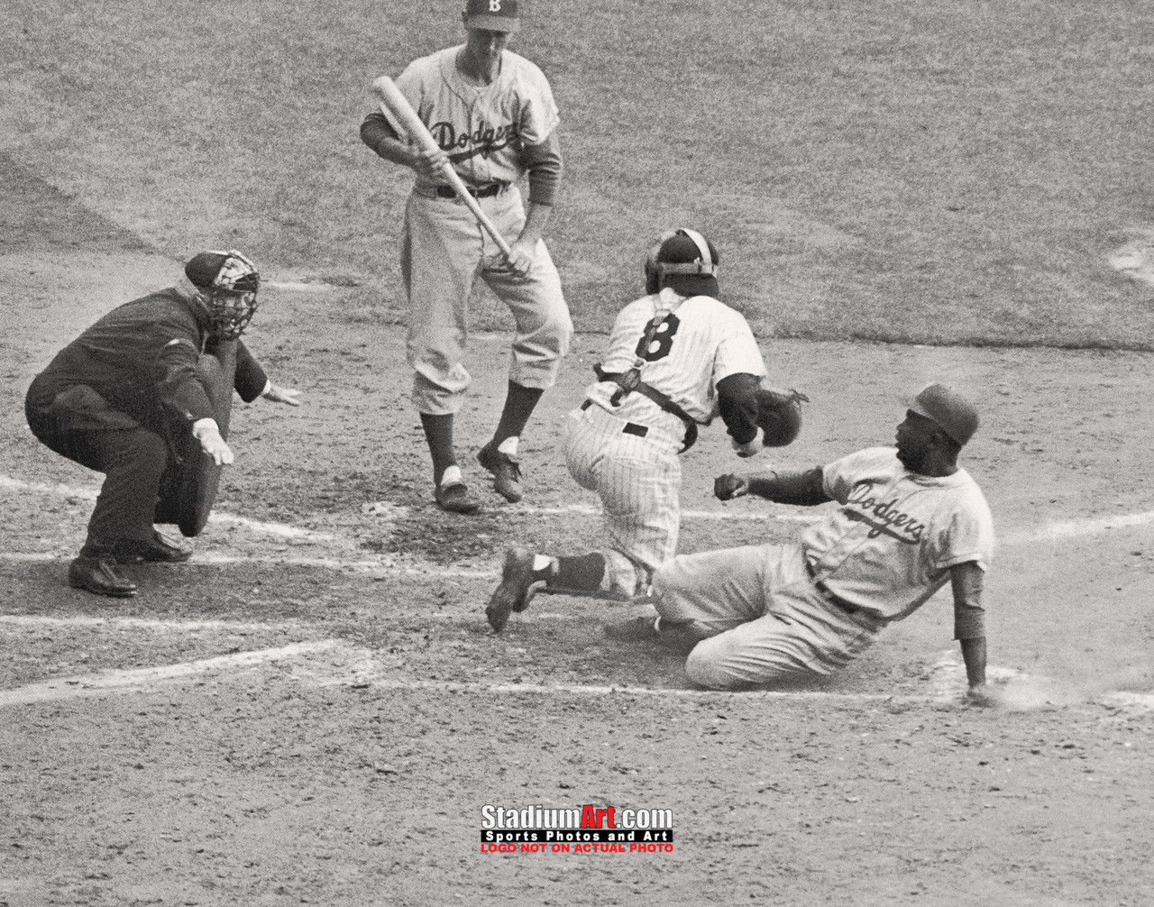 Los Angeles Dodgers Baseball Jackie Robinson LA Brooklyn 8x10 to 48x36  Photo 62