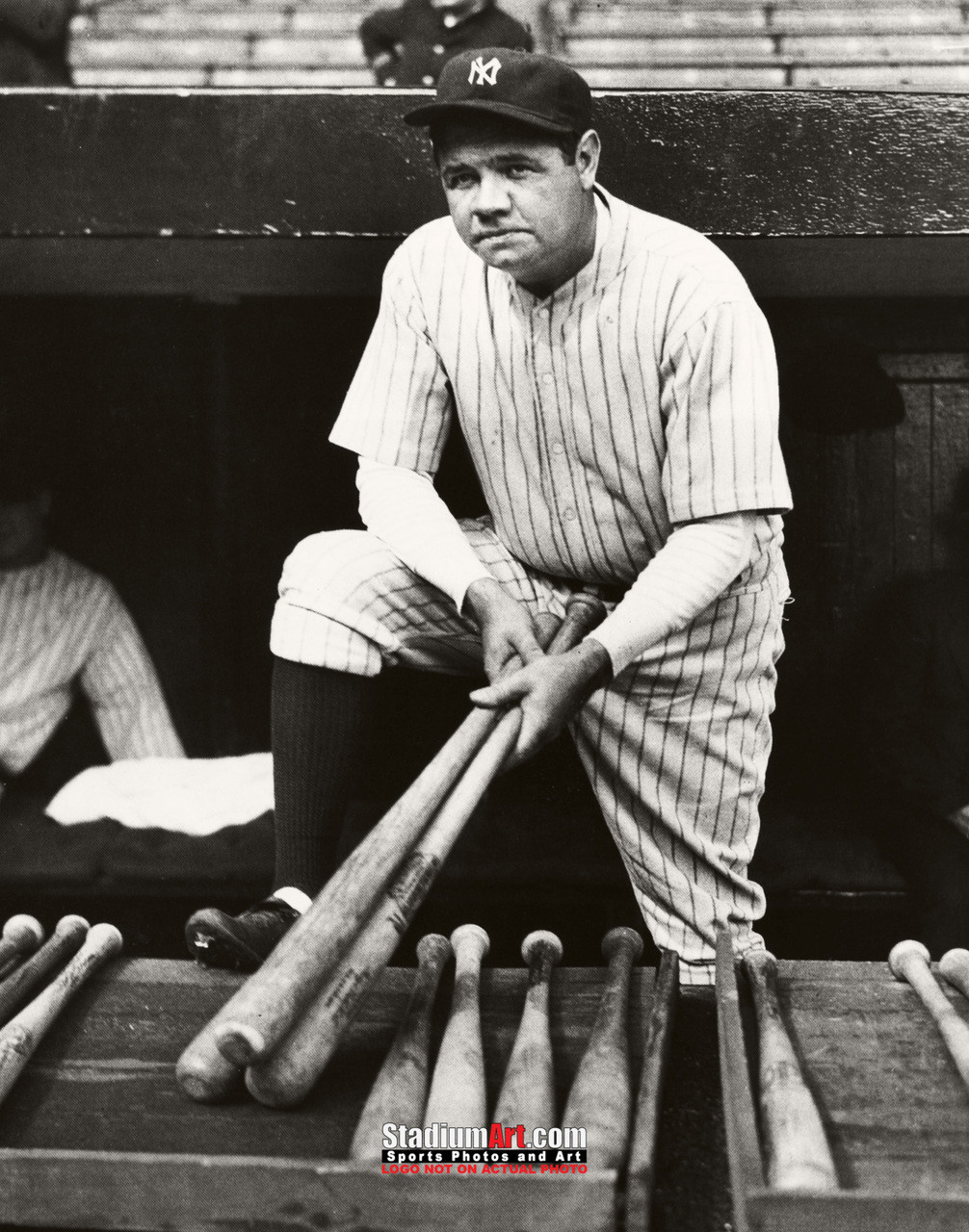 New York Yankees z Babe Ruth NY Baseball 8x10-48x36 Photo Print 50