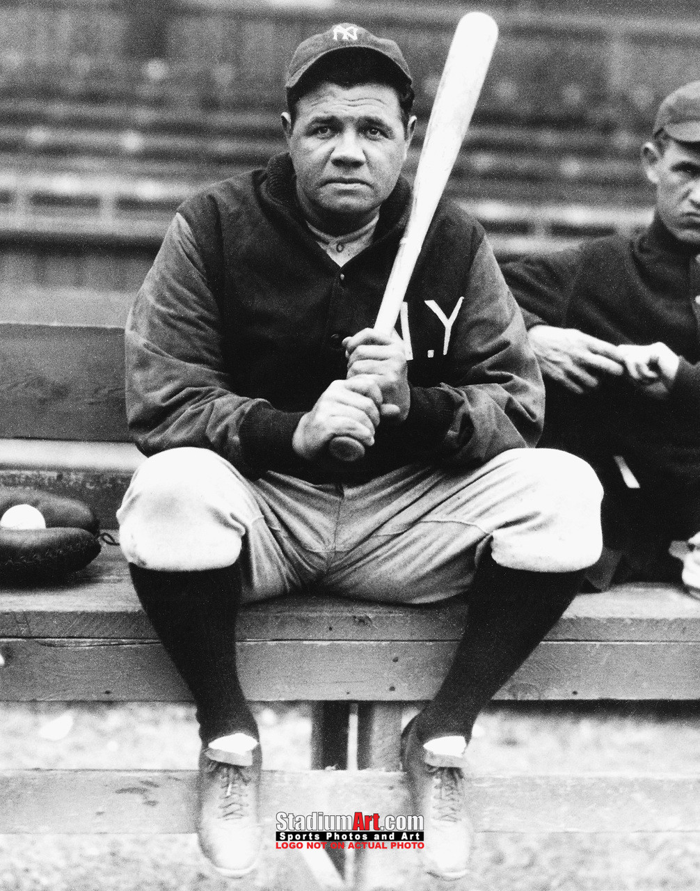 Babe Ruth Boston Braves Baseball 8x10 Black & White Photo