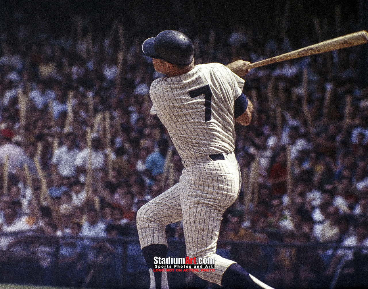 NY Yankees New York Mickey Mantle 8x10 to 48x36 Art Print 2520