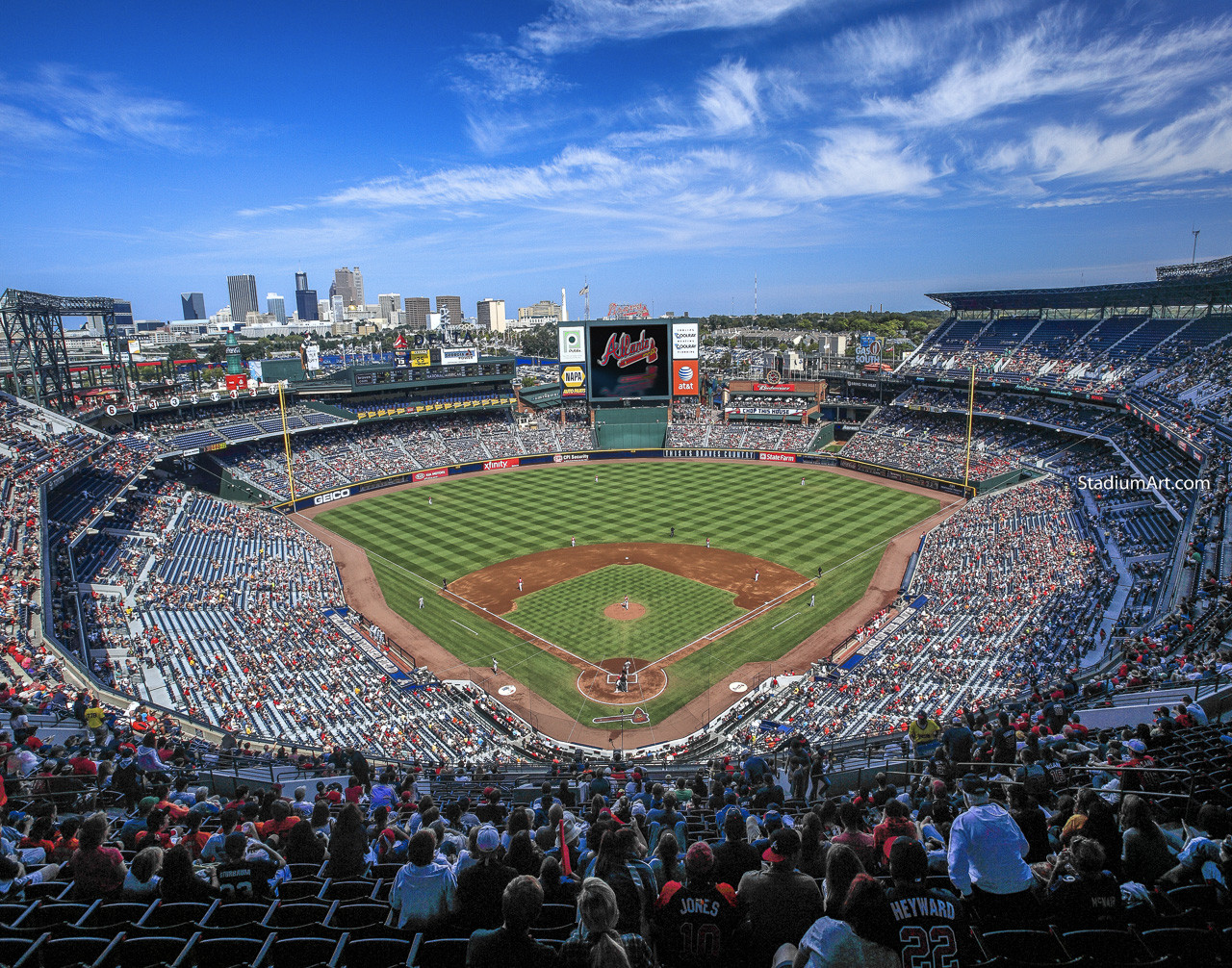 Atlanta Braves Chipper Jones 8x10 to 48x36 Art Print 2510