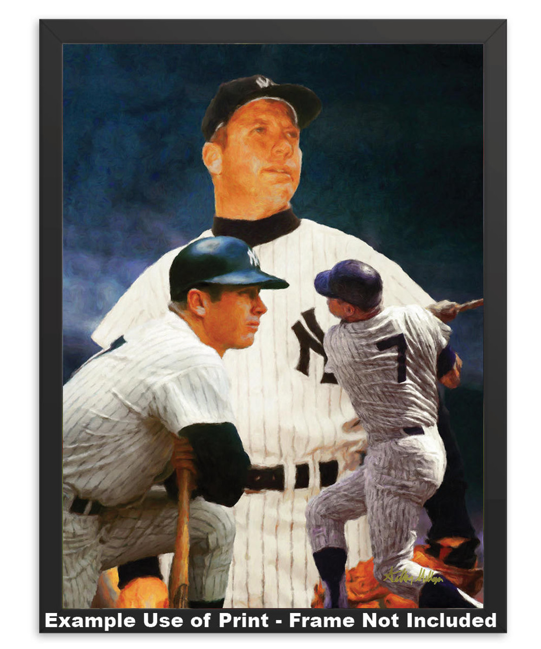 Mickey Mantle NY Yankees New York MLB Baseball Stadium Field Art Print 2530  8x10-48x36