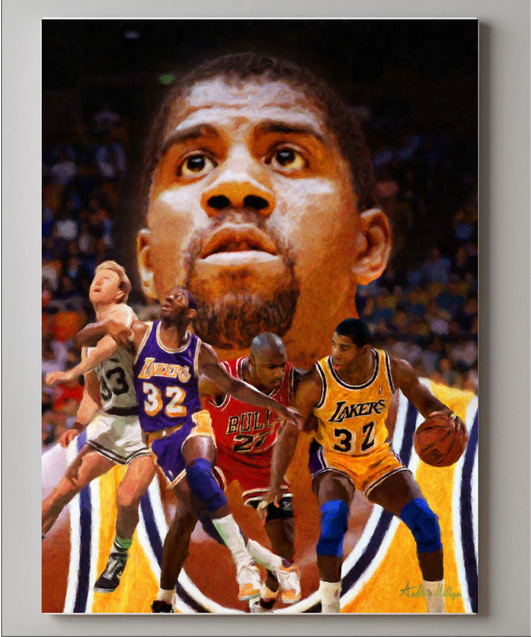 Magic Johnson Los Angeles Lakers Fanatics Authentic Unsigned Dribbling  Photograph