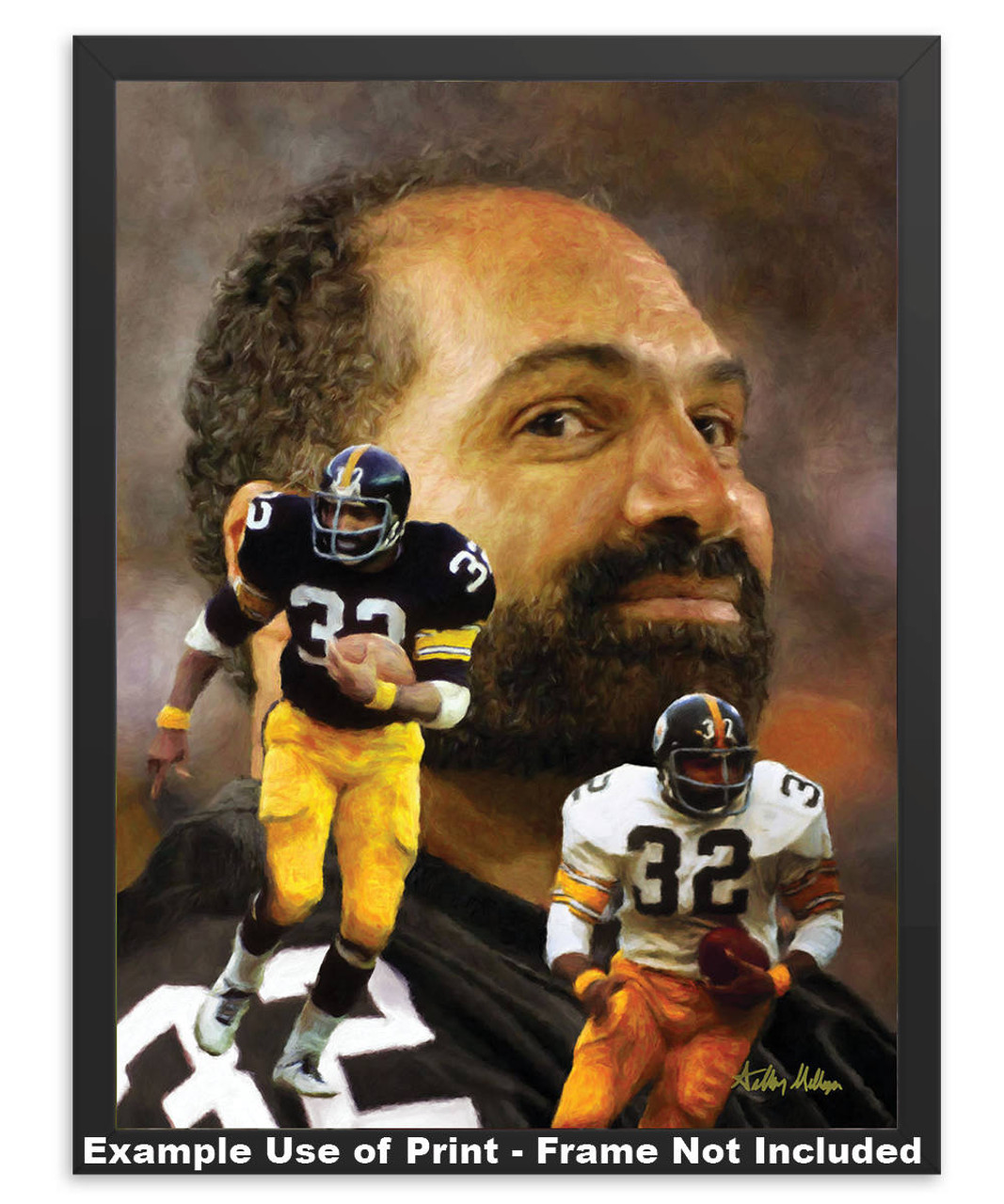 Pittsburgh Steelers 8 x 26 Framed Art Uniform Heritage Print