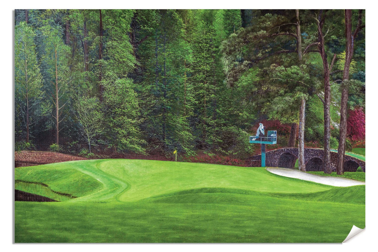 Club　course　Golf　on　Gallery　Fra　11　art　2560　print　Canvas　Masters　Dogwood　Wrap　Hole　Stretched　National　White　golf　36x48　painting　oil　Tournament　Augusta　絵画