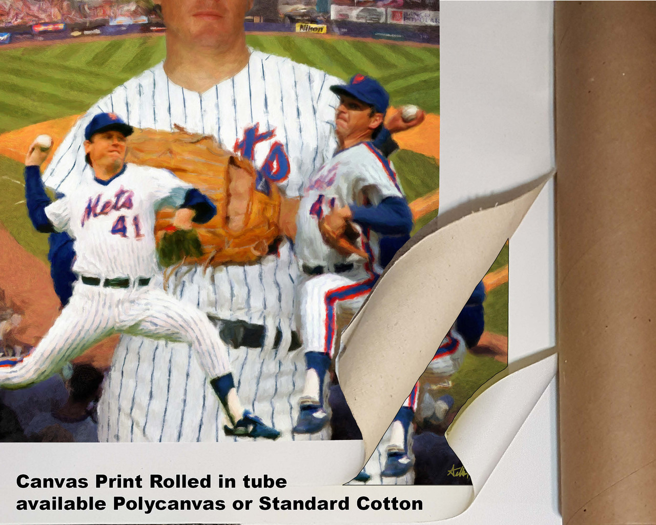 Tom Seaver New York Mets Tom Terrific NY Miracle Mets 8x10 to 48x36 Art  Print 2520