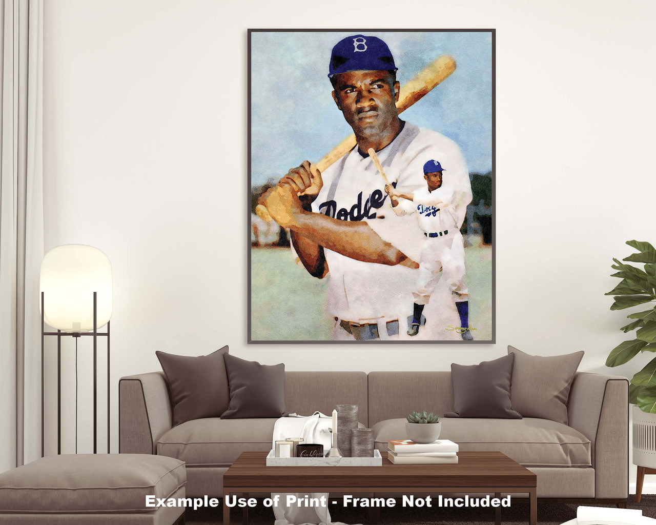 Los Angeles Dodgers Baseball Jackie Robinson LA Brooklyn 8x10 to 48x36  Photo 50