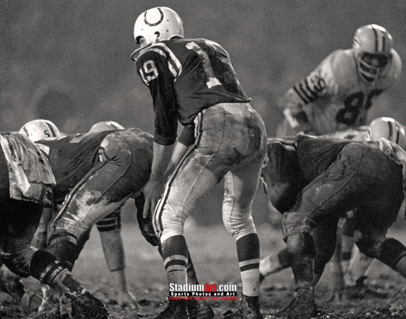 Indianapolis Colts z Baltimore Johnny Unitas Football 8x10-48x36 Photo Print 63