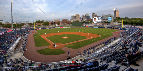 Nashville Sounds Minor League Baseball Stadium Photo Art Print 13x26
