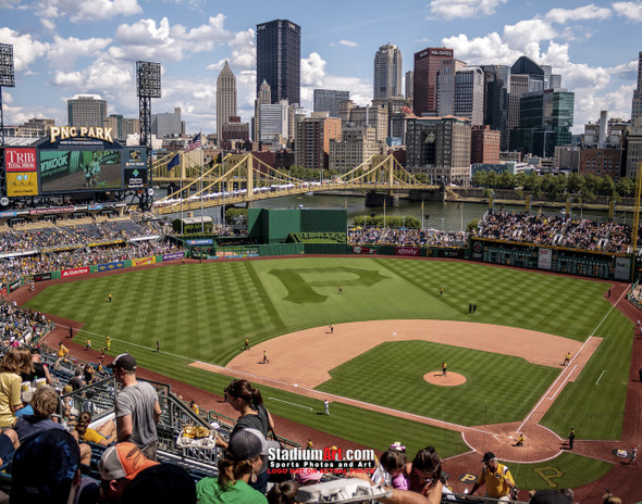 The home plate entrance to PNC Park where the Pittsburgh Pirates play on  the north side of city, with the statue of Honus Wagner in front of it  Stock Photo - Alamy