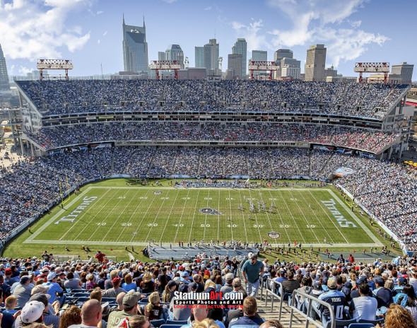 YouTheFan NFL Tennessee Titans 3D Stadium 8 x 32 Banner-Nissan