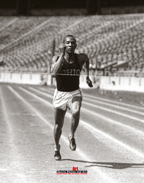 Jesse Owens Track Hurdle Ohio State 8x10 or 11x14 or 40x30 photo StadiumArt.com Sports Photos