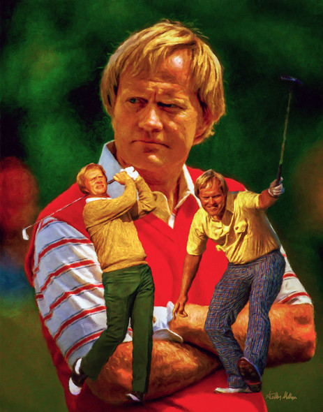 Jack Nicklaus Professional Golfer PGA Golf Professional Golfer Art Print 8x10 or 11x14 or 16x20 or 40x30 StadiumArt.com Sports Photos