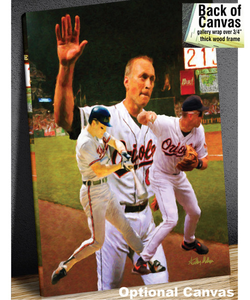 Cal Ripken Baltimore Orioles MLB Baseball Stadium Field Art Print 2520 8x10-48x36 canvas frame example