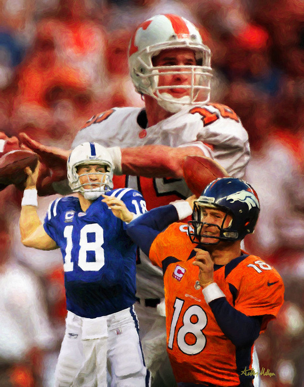 peyton manning colts and broncos jersey