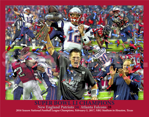 New England Patriots Super Bowl LI 2017 Tom Brady