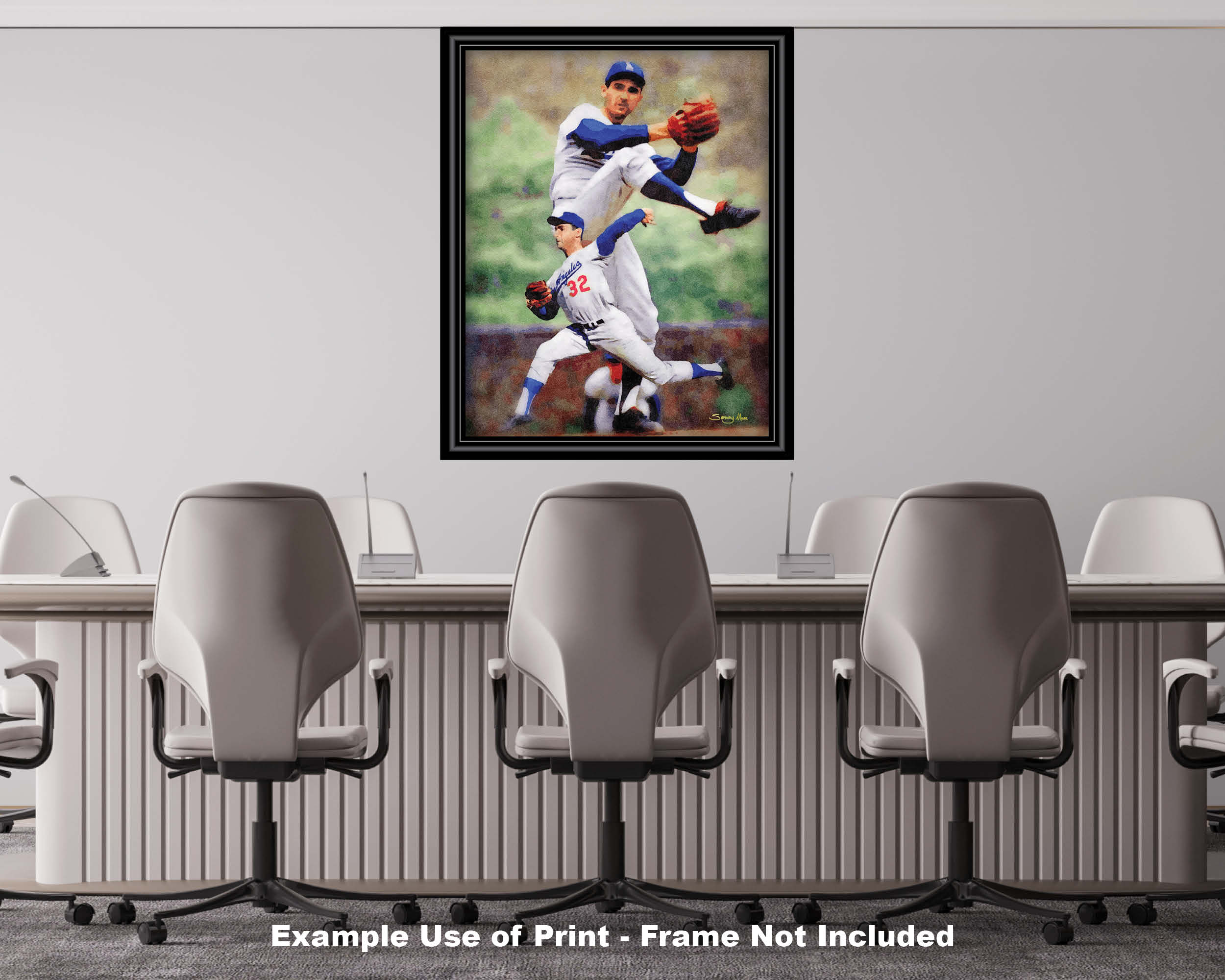 Sandy Koufax LA Dodgers Los Angeles MLB Baseball Pitcher Art Print 1WC2