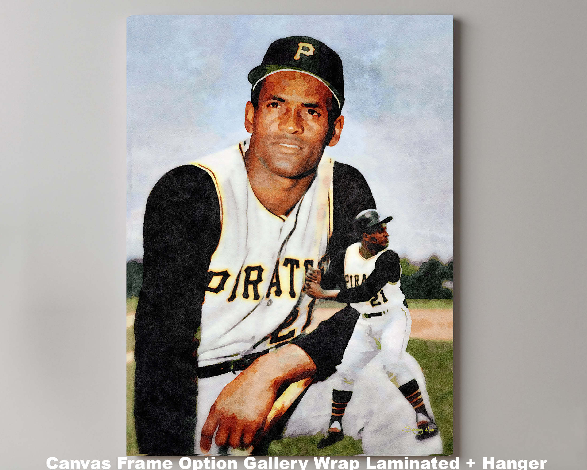 Pirates Baseball Roberto Clemente Pittsburgh 8x10 to 48x36 Photo, Art,  Print