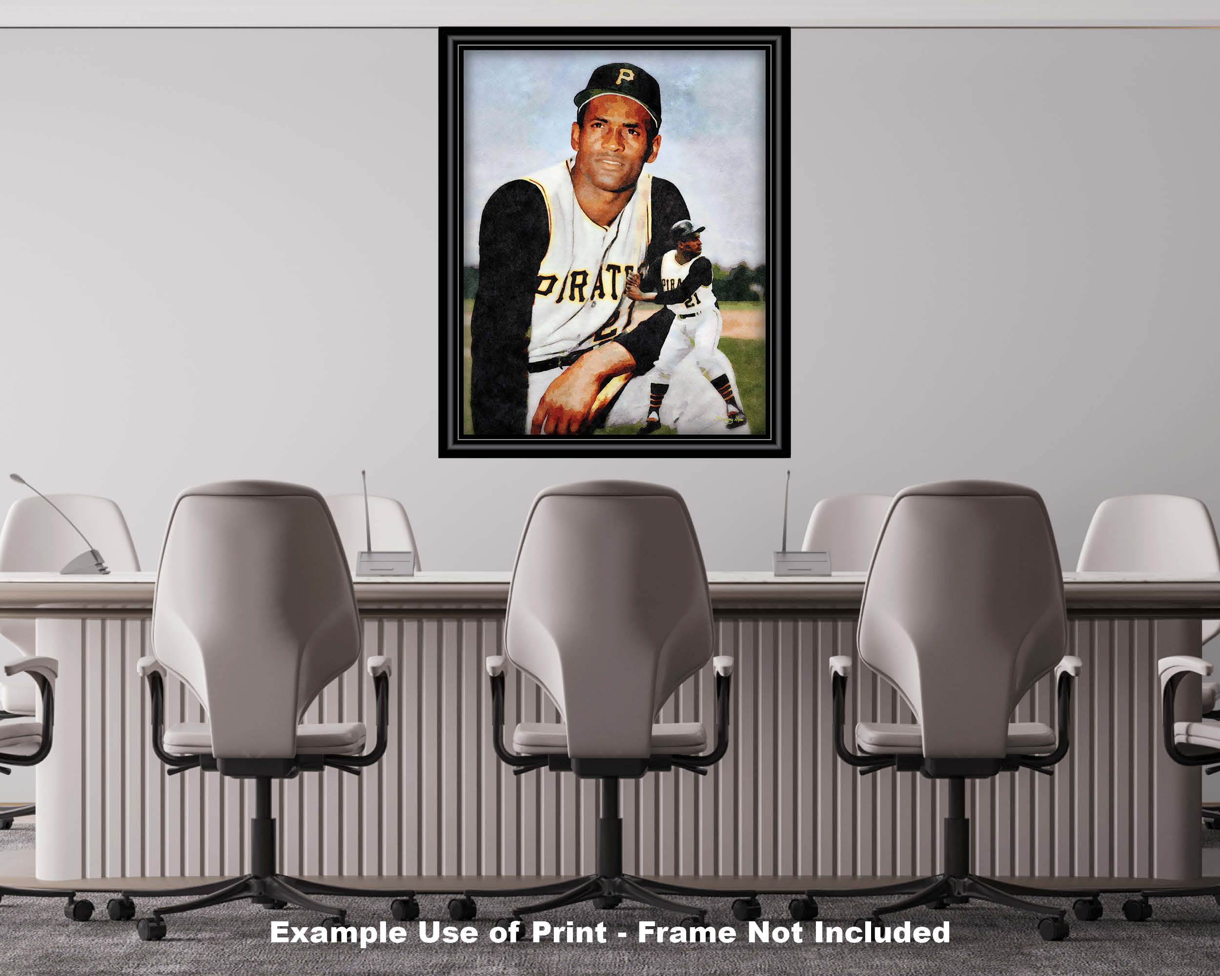 Roberto Clemente Pittsburgh Pirates MLB Baseball Right Fielder HOF Hall of  Fame Art Print 1WC2 8x10-40x60in