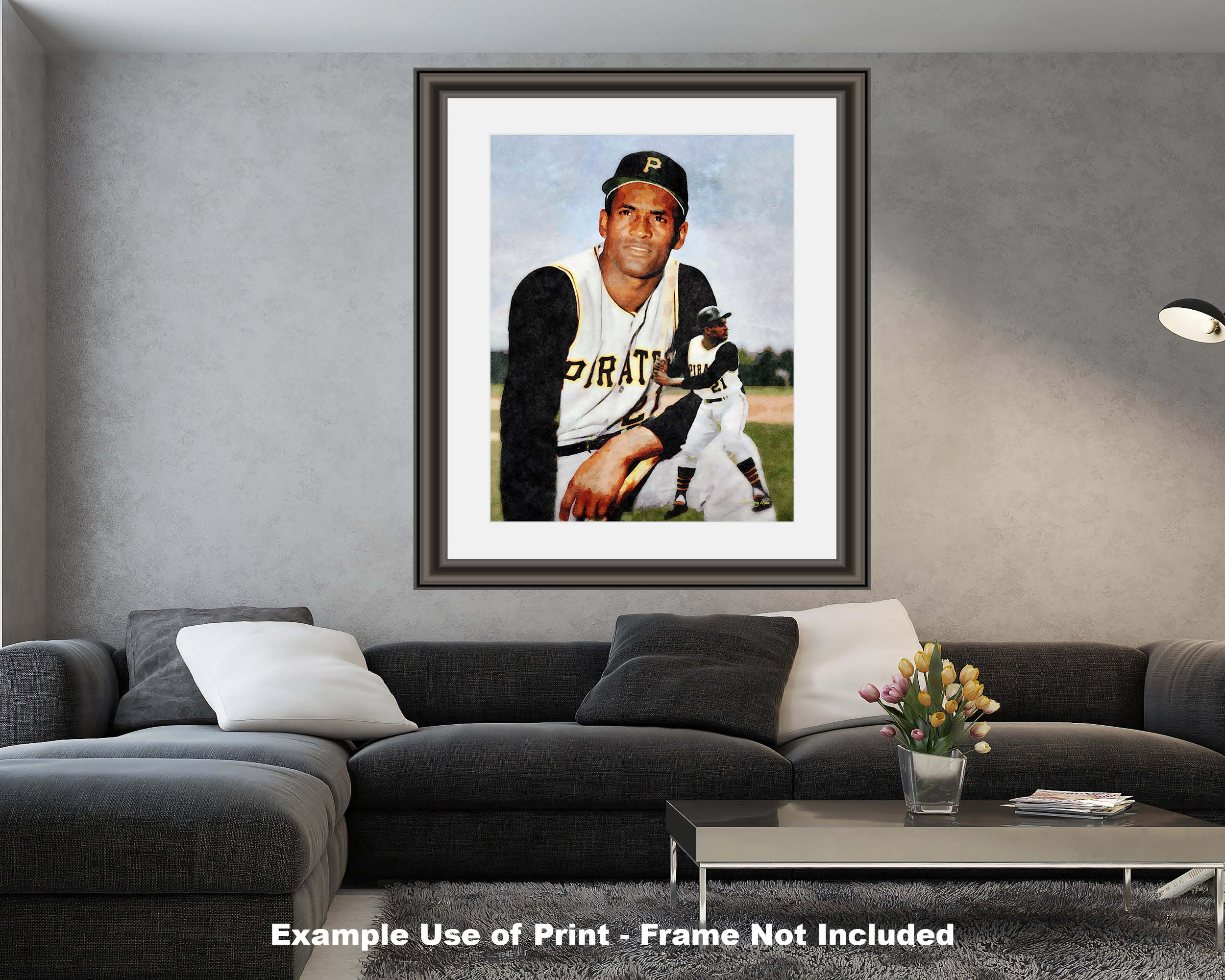 Pittsburgh Pirates Roberto Clemente Baseball Player 8x10 to 48x36 Photo 52