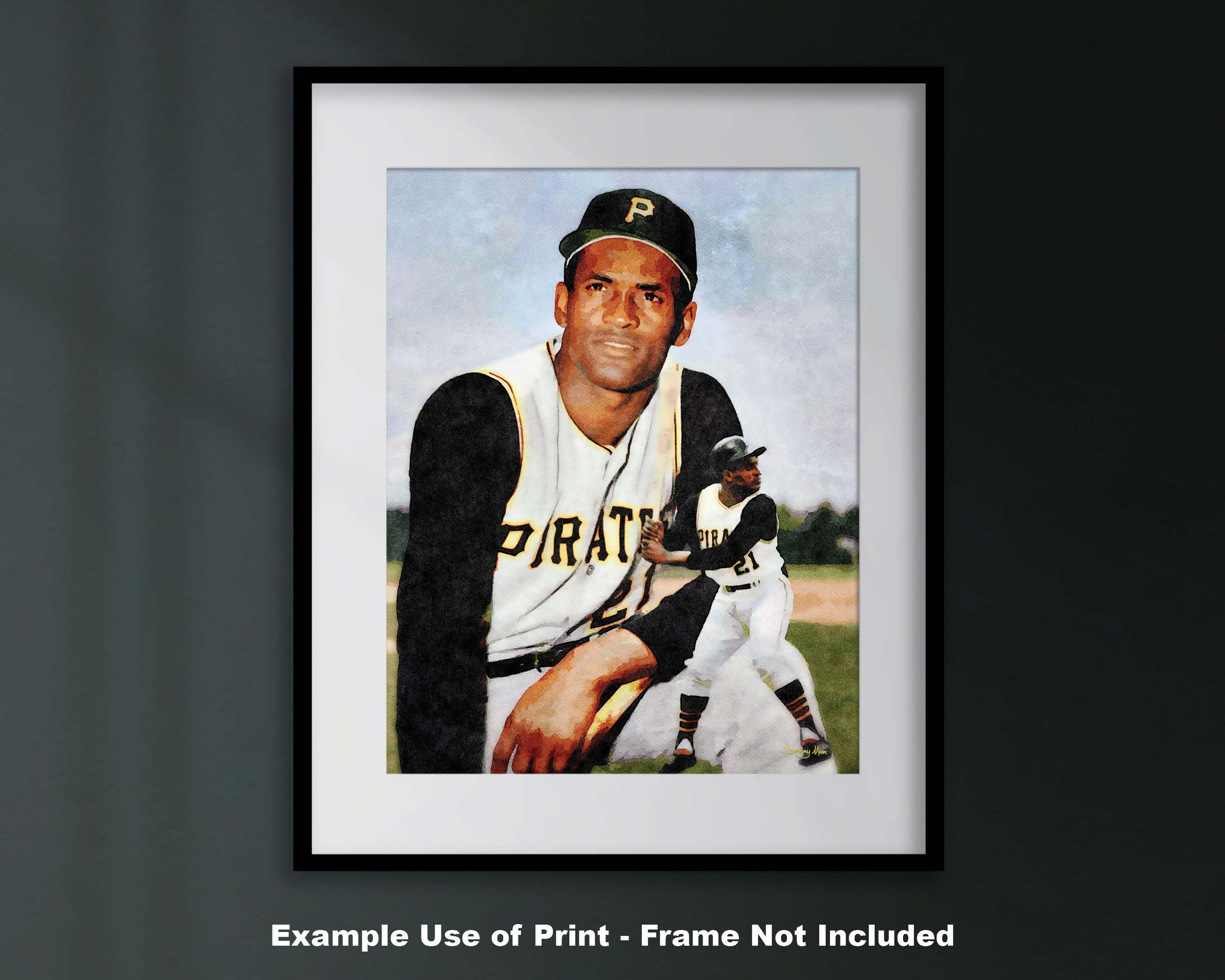 Pittsburgh Pirates Roberto Clemente Baseball Player 8x10 to 48x36 Photo 52