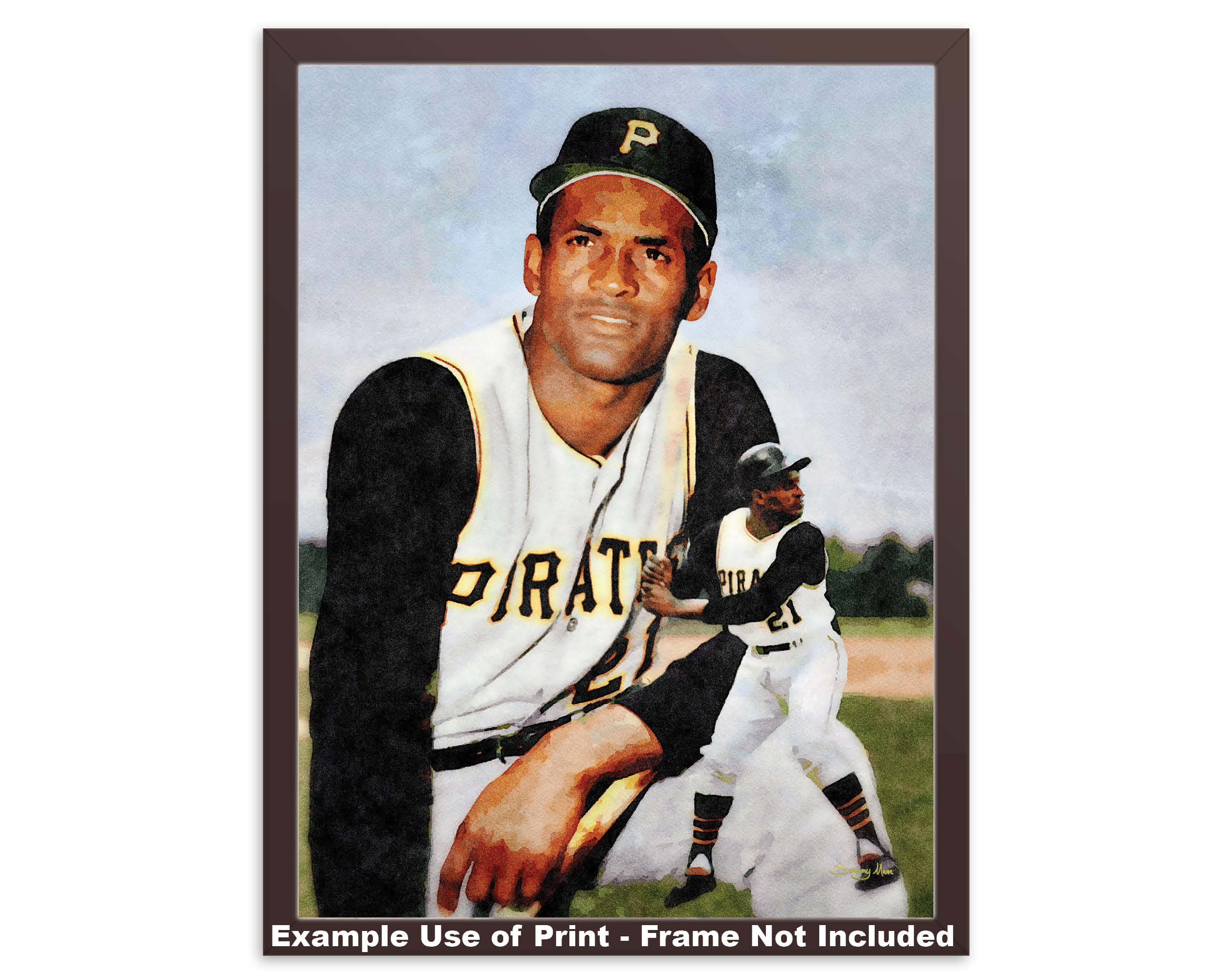 Roberto Clemente Pittsburgh Pirates MLB Baseball Right Fielder HOF Hall of  Fame Art Print 1WC2 8x10-40x60in