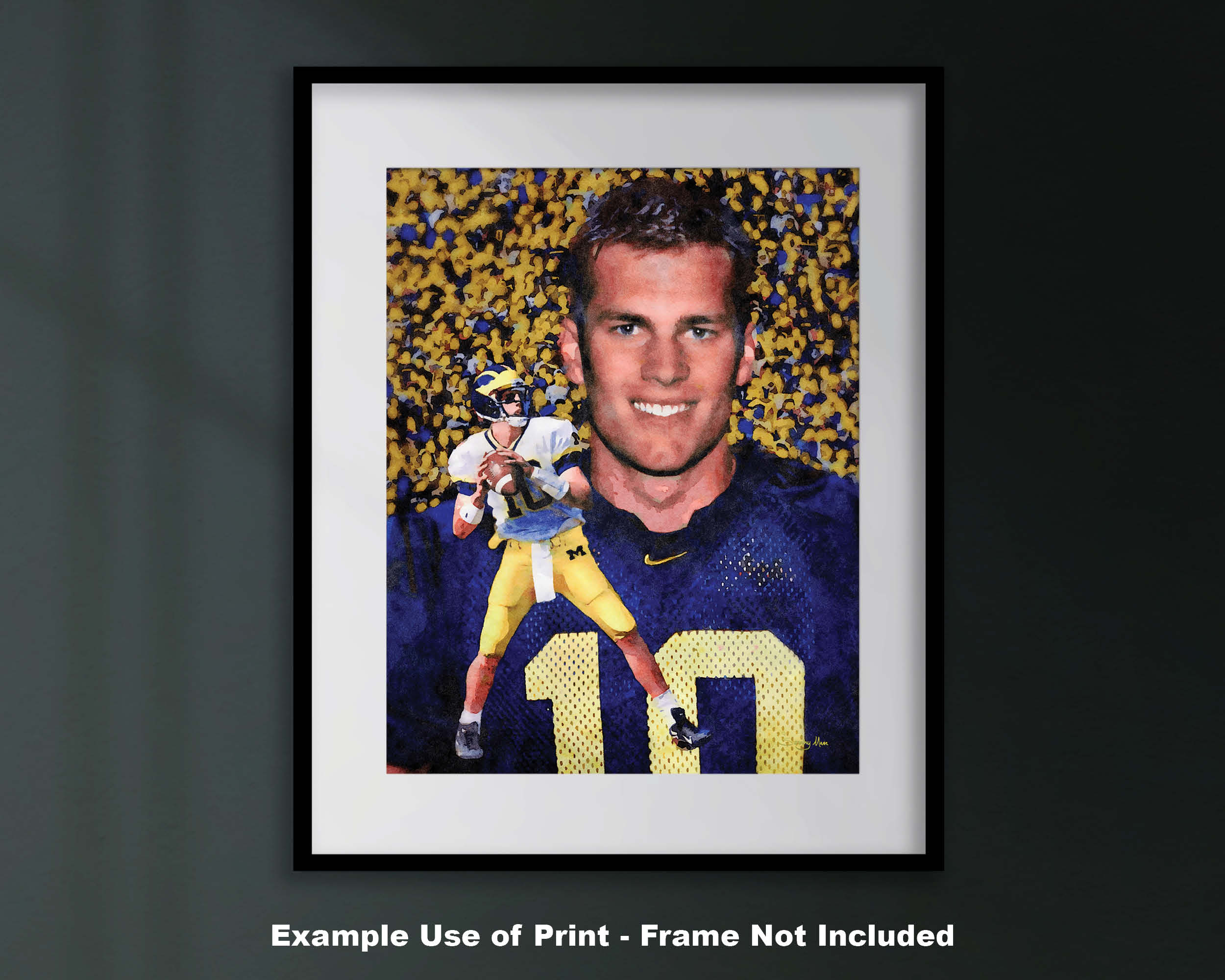 Tom Brady Michigan Wolverines Framed 23'' x 27'' 5-Photo Collage