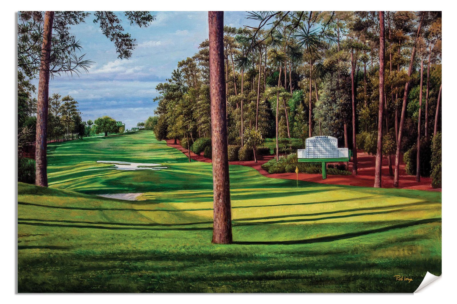 Augusta National Golf Club Masters Tournament Hole 10 Camellia golf course  oil painting art print 2560