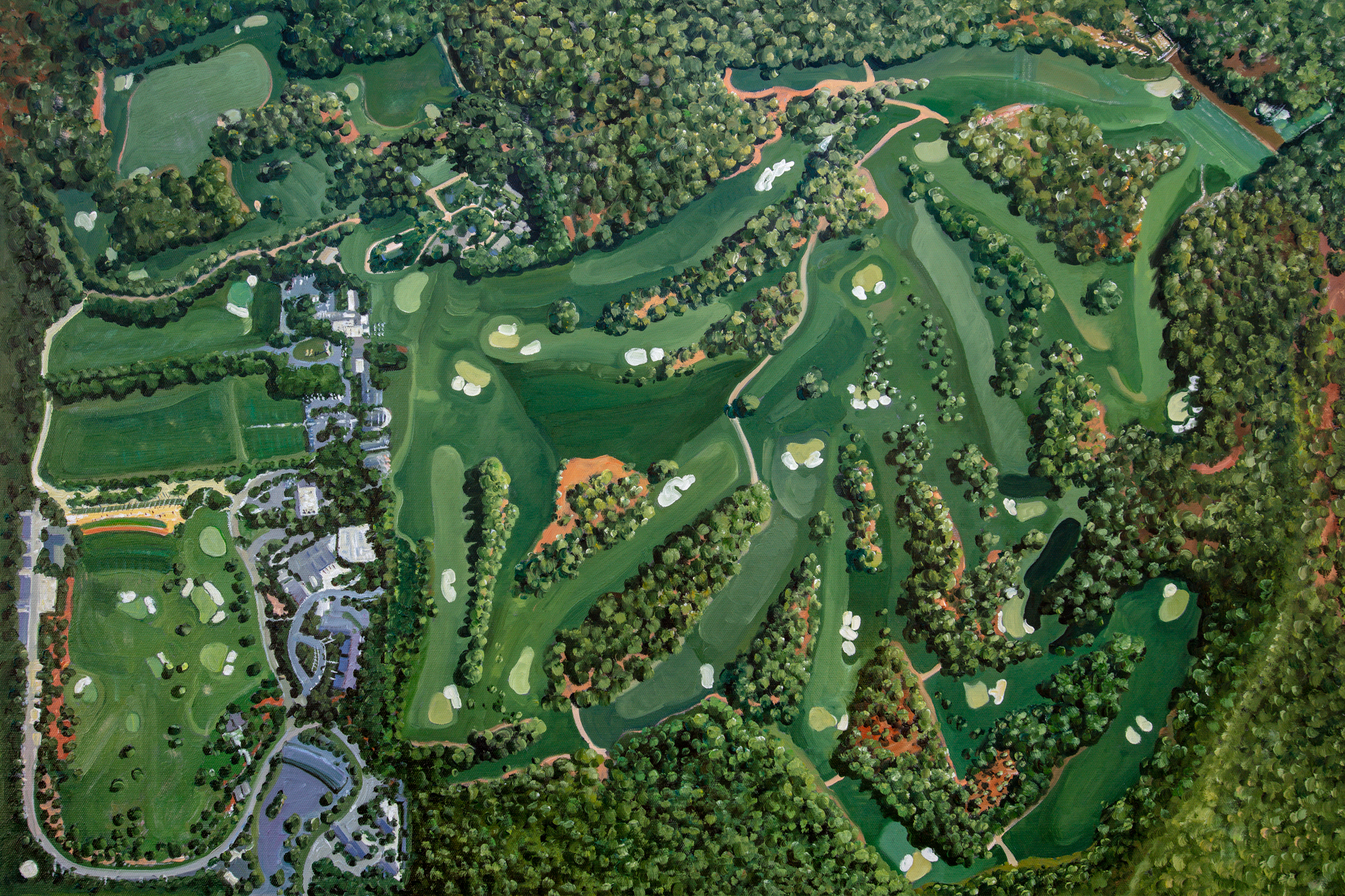 augusta national aerial view