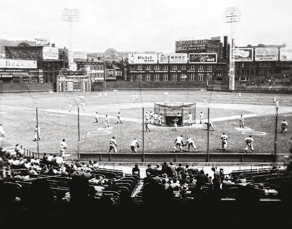 Cincinnati Reds Crosley Field Baseball Stadium Field 8x10 to 48x36 photos 11