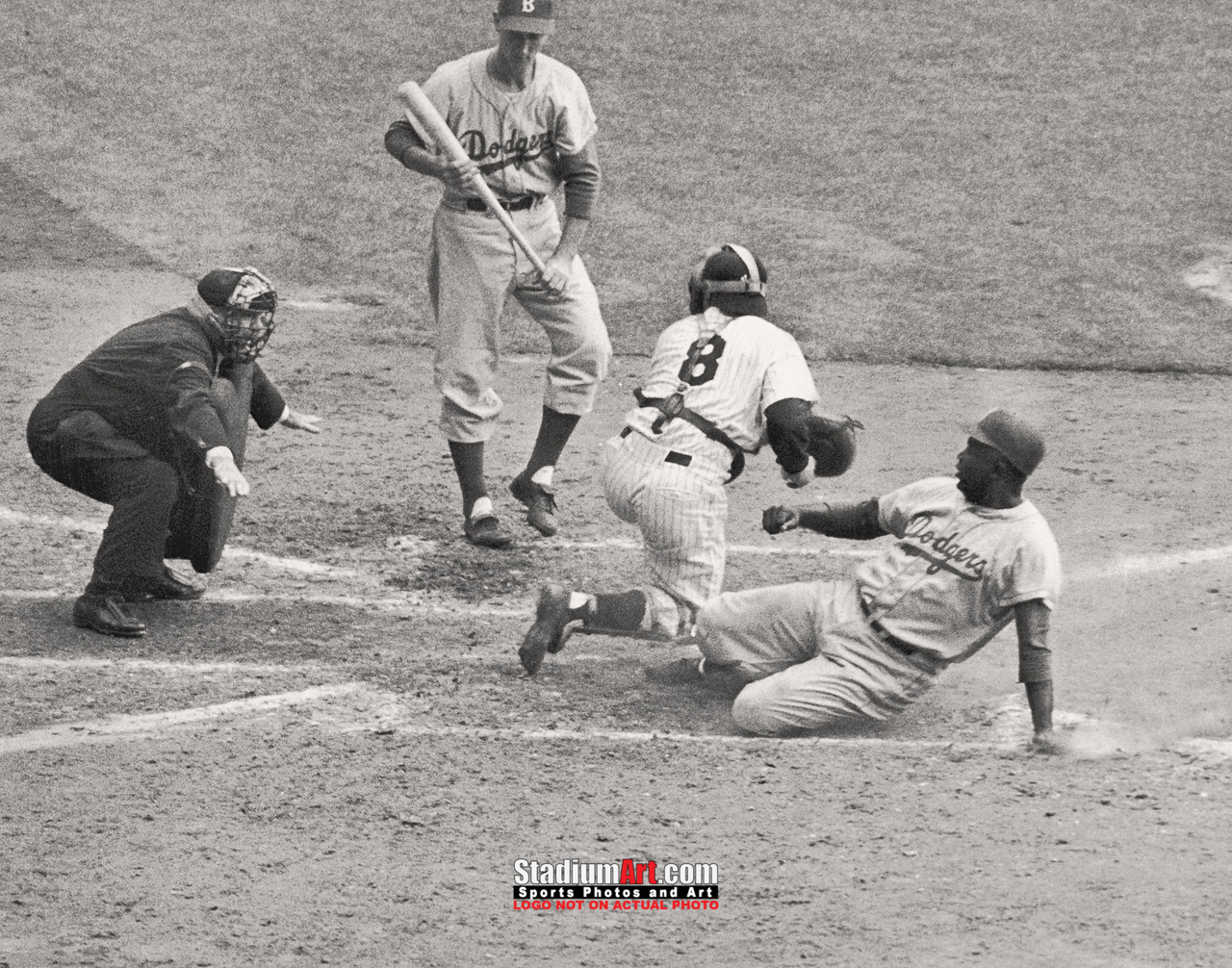 Los Angeles Dodgers Baseball Jackie Robinson LA Brooklyn 8x10 to 48x36  Photo 50