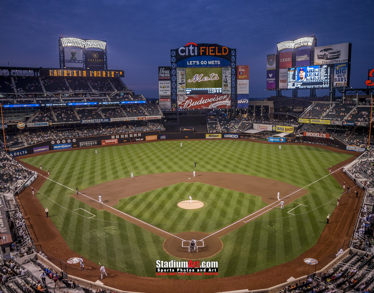 Detroit Tigers Comerica Park Baseball Stadium Ball Field Photo 8x10 to  48x36 01