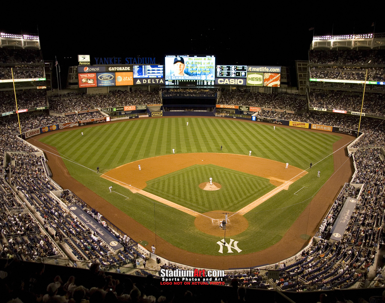 New York Yankees NY Old Yankee Stadium Baseball Field 8x10 to 48x36 Photo 52