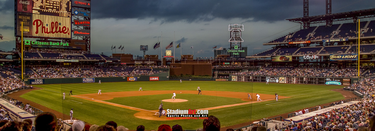 Philadelphia Phillies Mike Schmidt MLB Baseball Stadium Field Art Print  2510 8x10-48x36