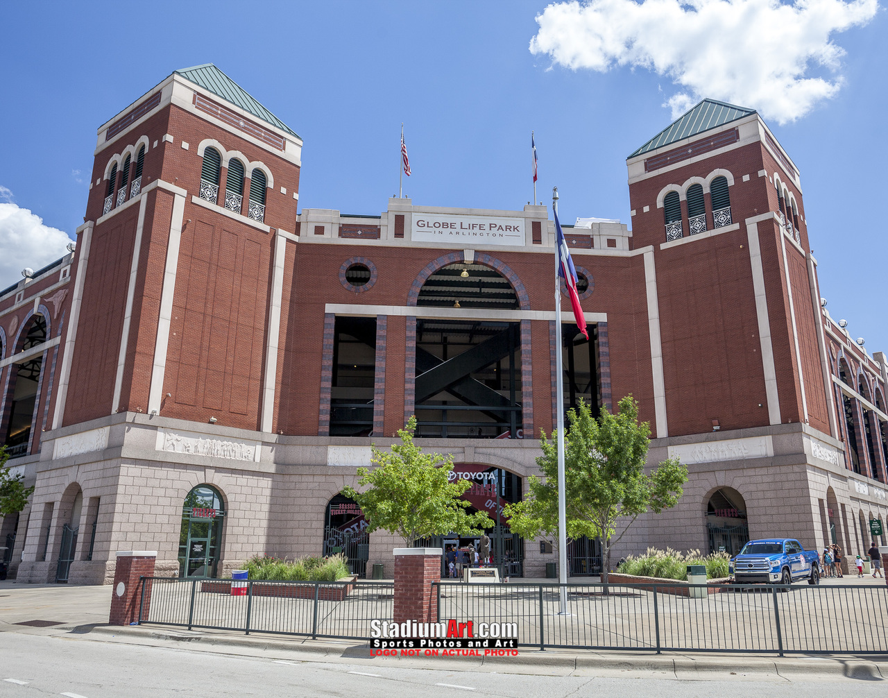 Globe Life Park Home To Texas Rangers Of The Mlb Stock Photo