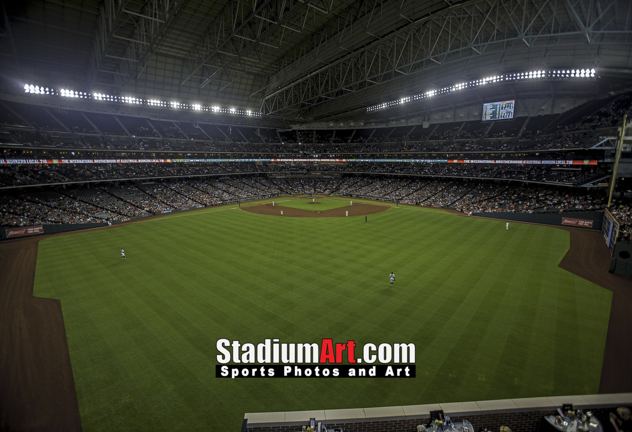 Minute Maid Park Baseball Stadium Print, Houston Astros Baseball