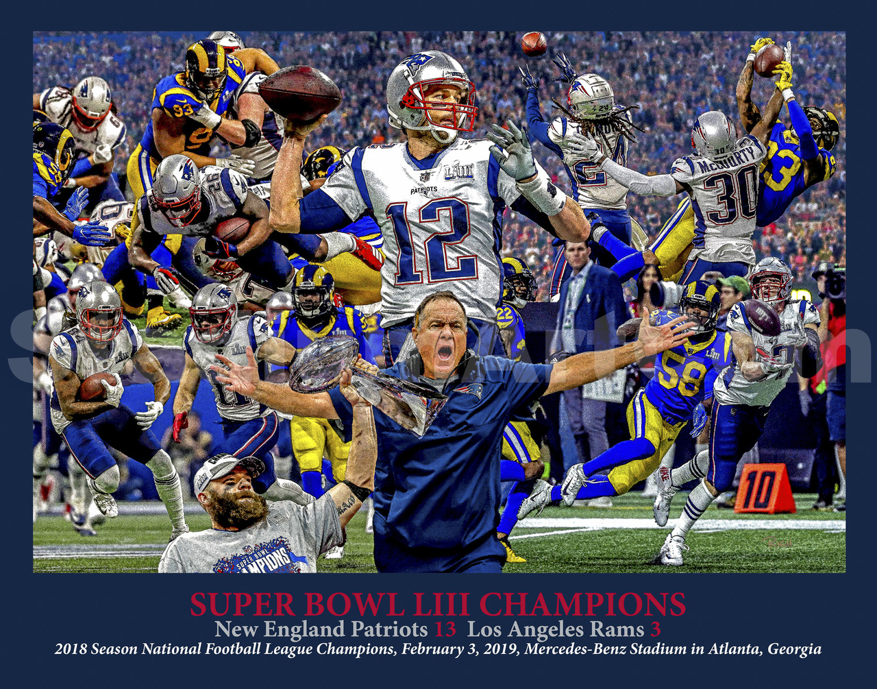 Super Bowl 2018 Print, American Football Posters