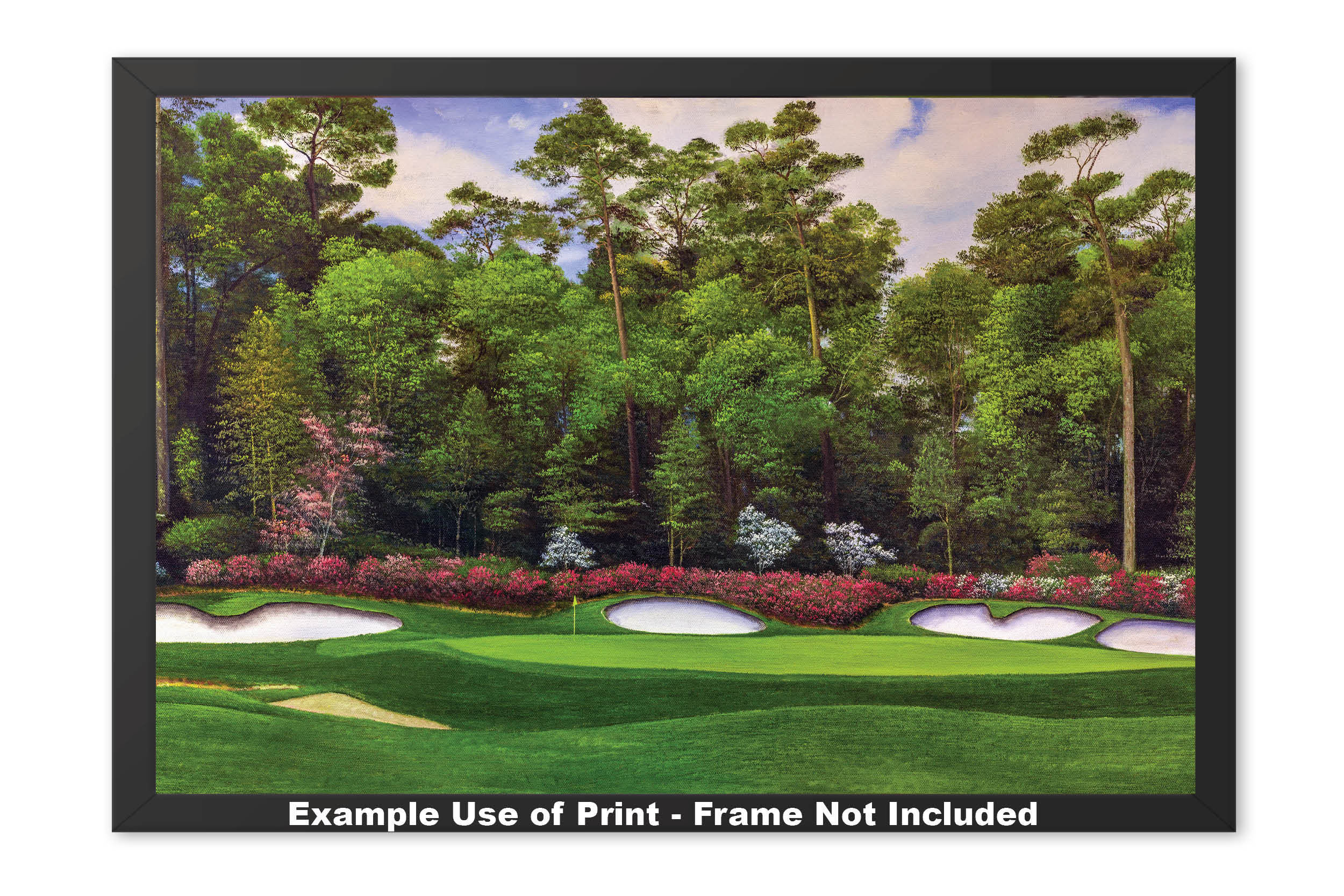Augusta National Golf Club Masters Tournament Hole 11 White Dogwood golf  course oil painting art print 2560 on 18x24 Stretched Gallery Wrap Canvas  Fra