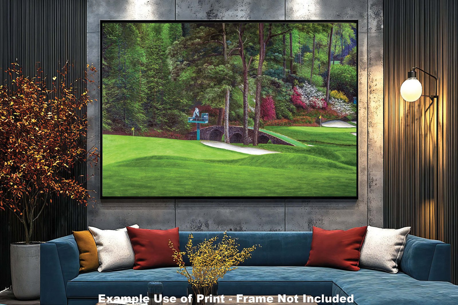 Augusta National Golf Club Masters Tournament Hole 11 White Dogwood Hole 12 Golden Bell Amen Corner golf course oil painting art print 2520