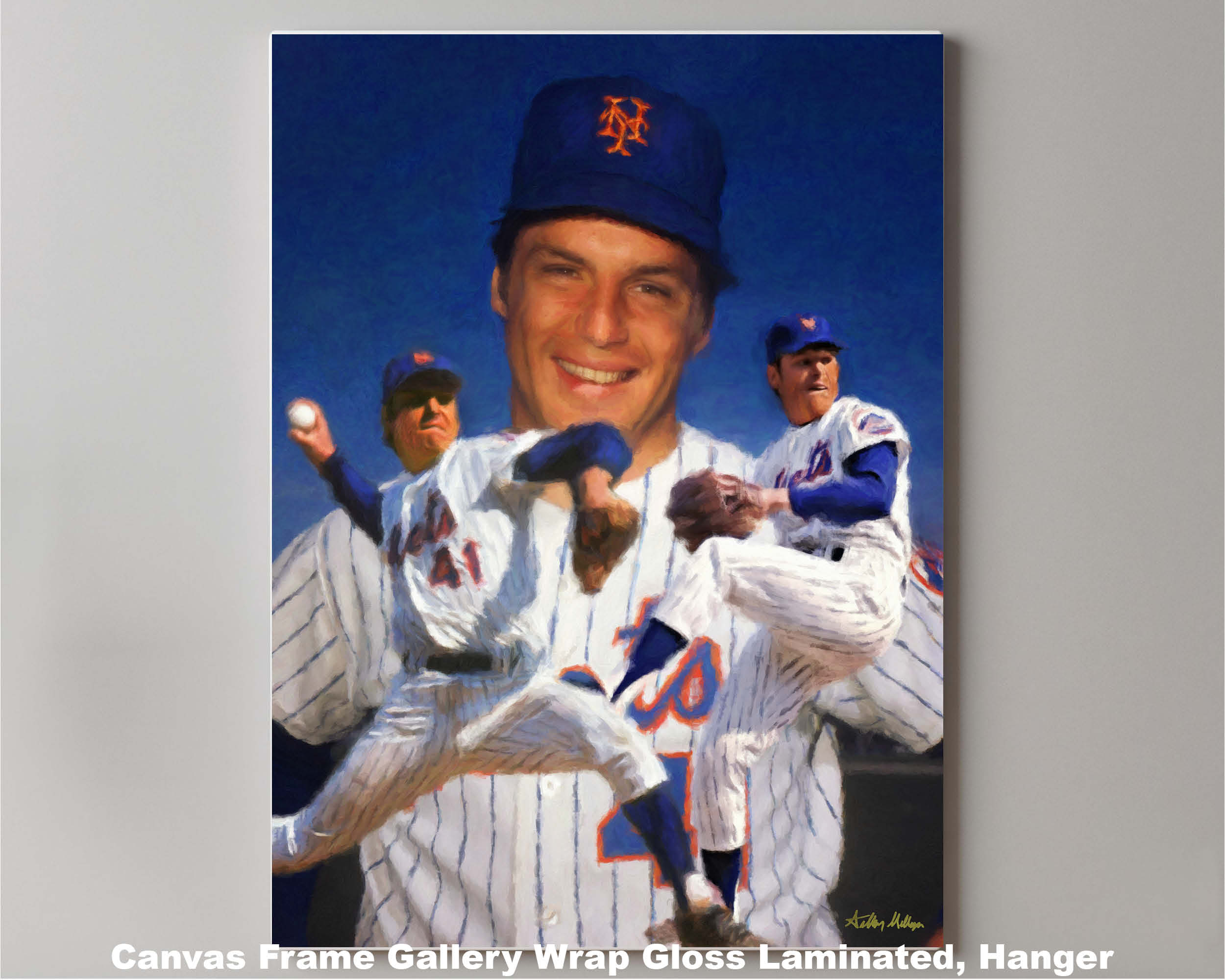 Tom Seaver New York Mets Tom Terrific NY Miracle Mets 8x10 to 48x36 Art  Print 2520