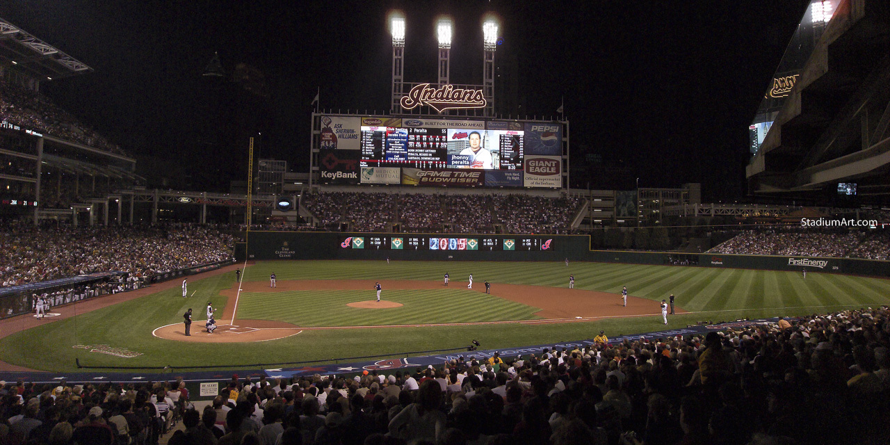 Cleveland Indians Progressive Field Jacobs Field Cleveland Stadium Baseball  Stadium Bob Feller Bob Lemon Chief Wahoo Tribe -  Sports  Photos Art