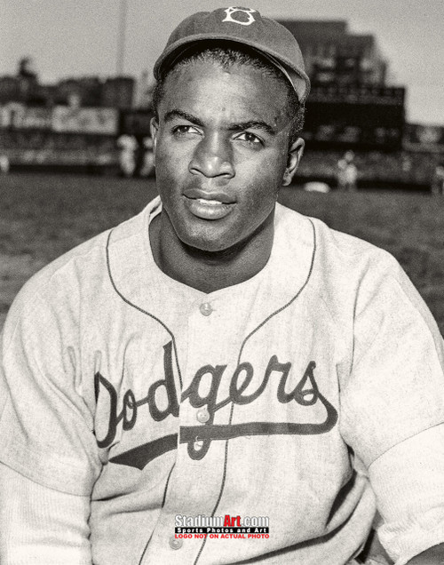  PHOTO JACKIE ROBINSON BASEBALL BROOKLYN DODGERS FRAME