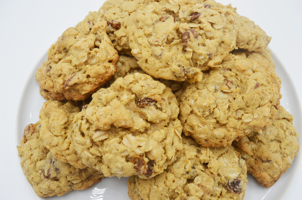 Chewy Pecan Oatmeal Raisin Cookies