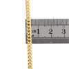 collar de cadena de eslabones cubanos de Miami súper sólido de oro amarillo de 10 k de 3,50 mm de 18 a 30 pulgadas