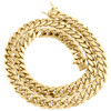 10K Yellow Gold 10.75mm Solid Miami Cuban Link Chain Box Clasp Necklace 22"- 30"