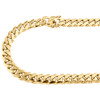 collana con chiusura a catena a maglie cubane Miami in oro giallo 10k da 10,75 mm, 22 "- 30"