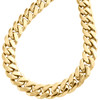 10K Yellow Gold 10.75mm Solid Miami Cuban Link Chain Box Clasp Necklace 22"- 30"