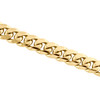 collar con cierre de caja de cadena de eslabones cubanos sólidos de Miami de 10,75 mm de oro amarillo de 10 k de 22 "- 30"
