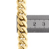 10K Yellow Gold 10.75mm Solid Miami Cuban Link Chain Box Clasp Necklace 22"- 30"